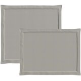  Jastučići za sjedenje i leđa 4 pcs Svjetlosiva 47 x 45 x 2 cm | Eponuda.com