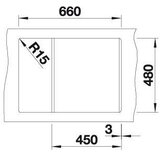Blanco sudoper METRA 45 S Compact SILGRANIT BOJA KAVE, s dalj. upr. | shoptok.hr