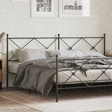  Metalno zamjensko uzglavlje crno 193 cm | shoptok.hr