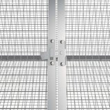 vidaXL Kletka za zajce siva 403,5x80,5x71 cm pocinkano jeklo | Shoptok.si