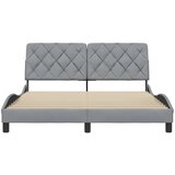  Okvir za krevet bez madraca svjetlosivi 160 x 200 cm od tkanine | shoptok.hr