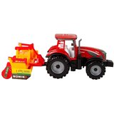  Crveni traktor s narančastim kultivatorom | shoptok.hr