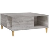 Maison Chic Klubska mizica - kavna mizica - Nizka mizica siva sonoma 80x80x36,5 cm inženirski les, (21752978) Cene