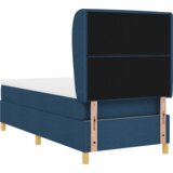 Box Postelja na vzmet z ležiščem Modra 100x200 cm Tkanina, (22051858) | Shoptok.si