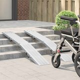  Sklopiva rampu 200kg po rampi 2 pcs Srebrno 166 x 23 x 4,5 cm | Eponuda.com