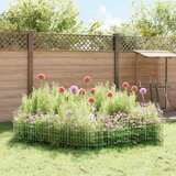  Ograda za vrt s kolčićima 12 pcs 35 x 50 cm Mesh Srebrna | shoptok.hr