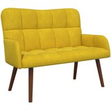 SOFA za dvije osobe Žuta 115 x 61 x 87 cm Baršun | Eponuda.com