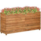 In Posuda za sadnju 150x40x72 cm od reciklirane tikovine i čelika Cijene