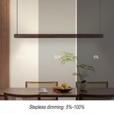  Immax NEO 07300L-LED prigušiva luster na sajli MADEIRA 26W/230V Wi-Fi Tuya 122 cm, orah | Eponuda.com