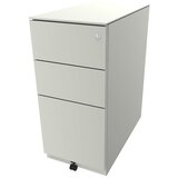 BISLEY Pomični predalnik Note™, 2 univerzalna predala, 1 predal za obešalne mape, VxŠxG 652 x 300 x 565 mm, z dodatno ploščo, roza | Shoptok.si