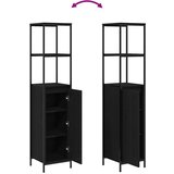  Set namještaja za kupaonicu s ladicama 2 pcs Crni hrast | shoptok.hr