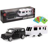  Set vozila ra igru Jeep + crna kamper prikolica metalnim elementima | shoptok.hr