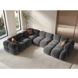 Cosmopolitan Design Siva kotna sedežna garnitura (levi kot/v obliki črke "U") Loretto – | Shoptok.si
