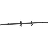 Pribor za klizna vrata 213,5 cm čelični crni | shoptok.hr