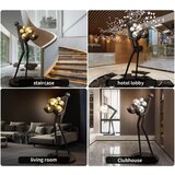  Immax 08808XL - Podna lampa SILUETTE 6xE27/25W/230V, visina 180 cm Human Ball | Eponuda.com