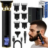  Nehrđajući čelik bežični brijač i brijač za kosu i brada USB crna | shoptok.hr