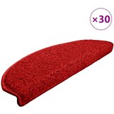  Prostirke za stepenice 30 kom 65x21x4 cm crvene poluokrugle velike | shoptok.hr
