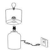 Eglo Bellariva stona lampa/1, e14, krem/bela | Eponuda.com