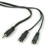 Audio kabl spliter, 3,5mm stereo to 2×3,5mm stereo, 5m, GEMBIRD CCA-415, black Cijene