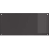  Kuhinjski zid Tamno siva 110 x 50 cm Staklo otporno na udarce | shoptok.hr
