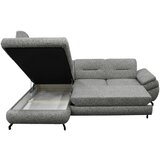 MID.YOU KOTNA SEDEŽNA GARNITURA, struktura, pliš siva | Shoptok.si