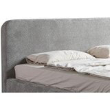 MID.YOU OBLAZINJENA POSTELJA 140 cm x 200 cm , les, umetna masa, tekstil, leseni material siva | Shoptok.si