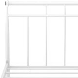  Posteljni okvir bel kovinski 160x200 cm | Shoptok.si