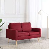 vidaXL dvosjed od tkanine crvena boja vina | shoptok.hr