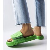 Gemre Green Velcro Sandals Aleron | Shoptok.si