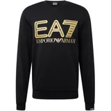 Ea7 Emporio Armani Sweater majica bež / crna / bijela