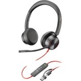 HP poly blackwire 8225 stereo usb-c headset +usb-c/a adapter, black ( 8X223AA ) | ePonuda.com