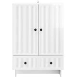  Kreveta Visoki Sjaj Bijeli 66 x 34,5 x 95 cm | shoptok.hr