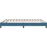  posteljni okvir brez vzmetnice temno modra 180x220 cm žamet, (21829119) | Shoptok.si