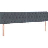  s od storage s uzglavljem Tamno siva 200 x 200 cm Baršun | shoptok.hr