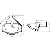 Sapho Bel keramičen umivalnik 57,5x58 cm Retro – | Shoptok.si