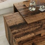  Set stolića za kavu 2 pcs Staro drvo Konstruirano drvo | shoptok.hr