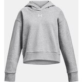 Under Armour Hoodie UA Rival Fleece Crop Hoodie-GRY - Girls Cene'.'