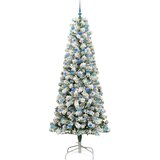  Umjetno božićno drvce s nogom Zelena i bijela 240 cm | shoptok.hr