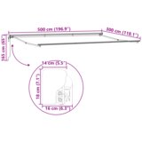  Skrovita tenda Zelena i žuta 500x300 cm | shoptok.hr