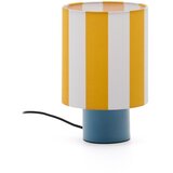 Kave Home Rumena/modra namizna svetilka s tekstilnim senčilom (višina 25 cm) Ciral – | Shoptok.si