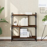 vidaXL Regal za knjige s 3 razine smeđa boja hrasta 76x32x88 cm drveni Cijene