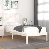  Okvir za krevet od masivne borovine bijeli 90 x 190 cm mali | shoptok.hr