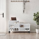  za cipele sjajni bijeli 102x36x60 cm konstruirano drvo | shoptok.hr