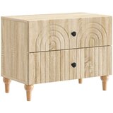 vidaXL Noćni ormar Hrast sonoma 62 x 34 5 x 48 cm Konstruirano drvo - Hrast sonoma Cijene