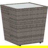  3-delni vrtnarski bistro set s blazinami sivo poli ratan, (22015405) | Shoptok.si