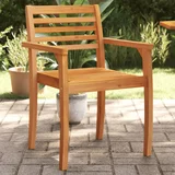 vidaXL Vrtni stoli 4 kosi 59x55x85 cm trden akacijev les