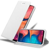 Cadorabo Samsung Galaxy A10e/A20e v klasično srebrno - Zaščitni ovitek z magnetnim zapiranjem, stoječo funkcijo in režo za kartice, (20551472) | Shoptok.si