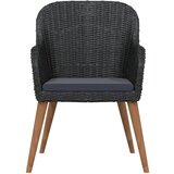  9-dijelni vrtni blagovaonski set s jastucima crni | shoptok.hr