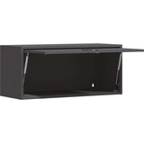  Ormar za zid u garaži Crna 80 x 33 x 35 cm Čelik s prahom | shoptok.hr