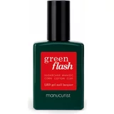 Manucurist green flash gel lak za nohte red & bordeaux - poppy red